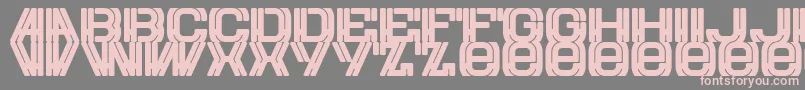 Шрифт Eurow – розовые шрифты на сером фоне