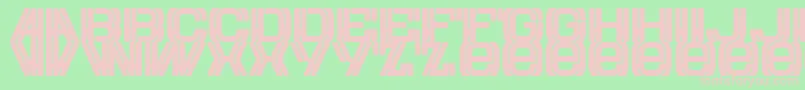 Eurow Font – Pink Fonts on Green Background