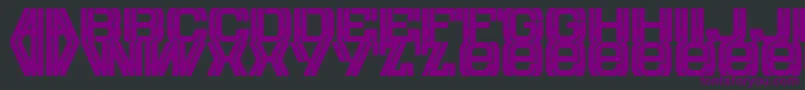 Шрифт Eurow – фиолетовые шрифты на чёрном фоне