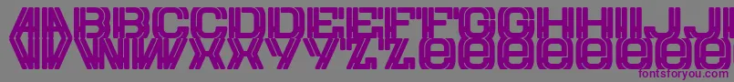 フォントEurow – 紫色のフォント、灰色の背景