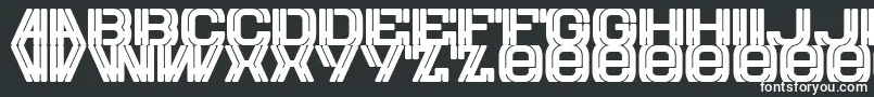 Eurow Font – White Fonts on Black Background