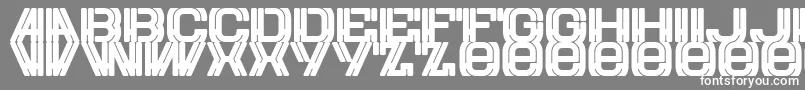 Шрифт Eurow – белые шрифты на сером фоне