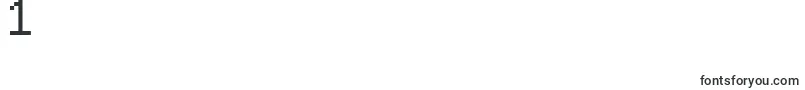 Teacp Font – Fonts for Digit 1