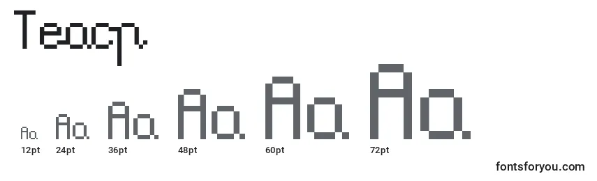 Teacp Font Sizes