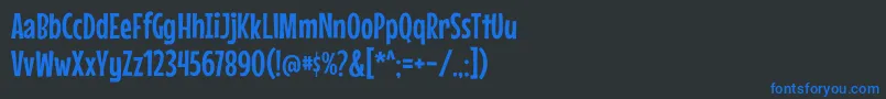 MousememoirsRegular Font – Blue Fonts on Black Background