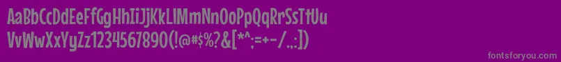 MousememoirsRegular Font – Gray Fonts on Purple Background