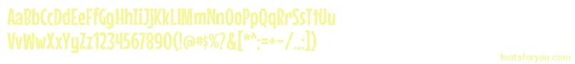 MousememoirsRegular Font – Yellow Fonts on White Background