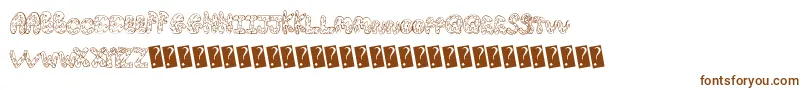 Creamcone Font – Brown Fonts on White Background