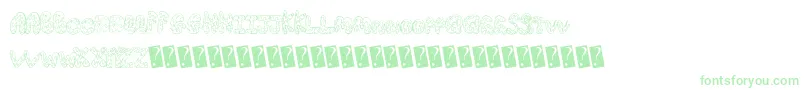 Weitere Informationen zur Creamcone-Schriftart Creamcone-Schriftart – Grüne Schriften auf weißem Hintergrund