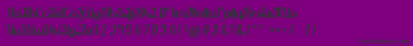 RainboyInLove Font – Black Fonts on Purple Background