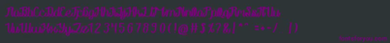 RainboyInLove Font – Purple Fonts on Black Background