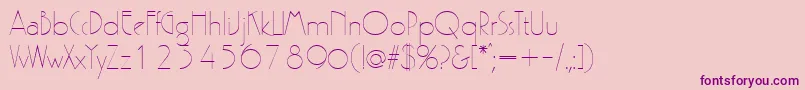 GatsbyRegular Font – Purple Fonts on Pink Background