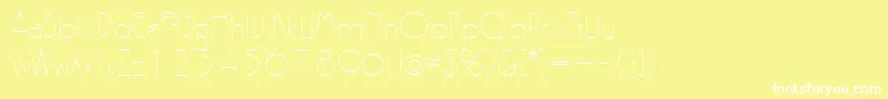 GatsbyRegular Font – White Fonts on Yellow Background