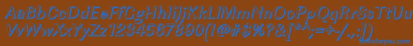fuente ImperialshMediumItalic – Fuentes Azules Sobre Fondo Marrón