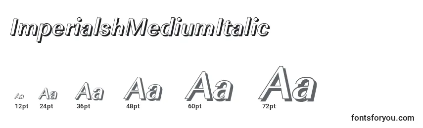 ImperialshMediumItalic Font Sizes