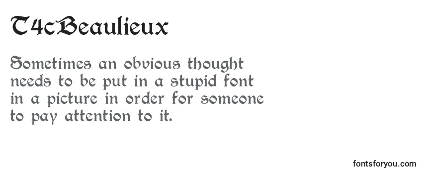 Review of the T4cBeaulieux Font