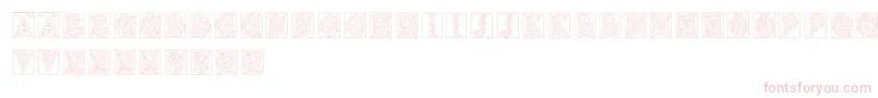 Miniaturecaps Font – Pink Fonts on White Background