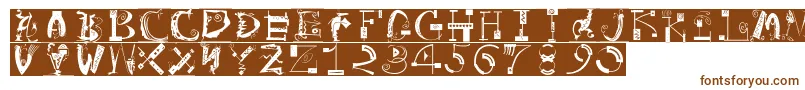 ArtistiquesBricks-fontti – ruskeat fontit