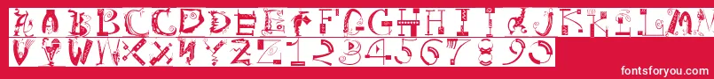ArtistiquesBricks Font – White Fonts on Red Background