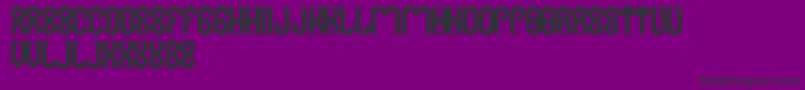 Jussta Font – Black Fonts on Purple Background