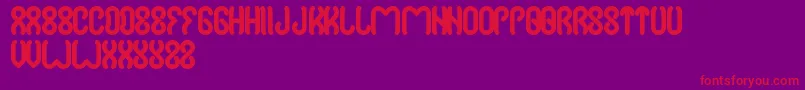 Jussta Font – Red Fonts on Purple Background