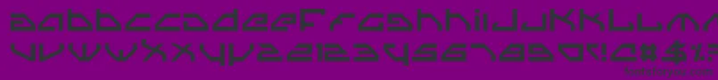 フォントSpylord – 紫の背景に黒い文字