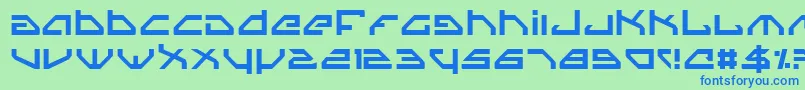 Spylord Font – Blue Fonts on Green Background