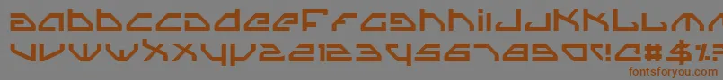 Spylord Font – Brown Fonts on Gray Background