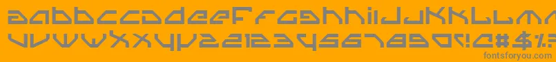 フォントSpylord – オレンジの背景に灰色の文字