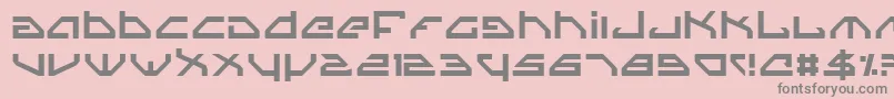 Spylord Font – Gray Fonts on Pink Background