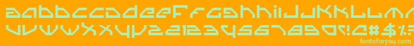 Spylord Font – Green Fonts on Orange Background