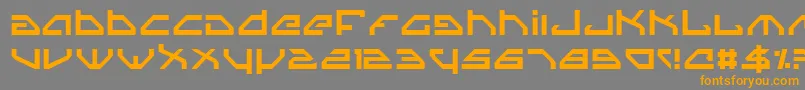 Police Spylord – polices orange sur fond gris