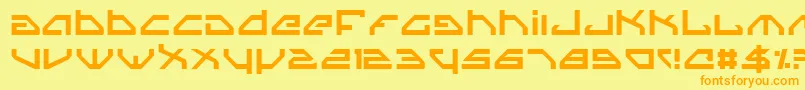 Spylord Font – Orange Fonts on Yellow Background