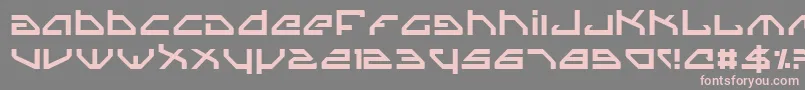 フォントSpylord – 灰色の背景にピンクのフォント