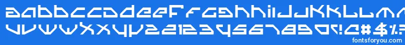 フォントSpylord – 青い背景に白い文字