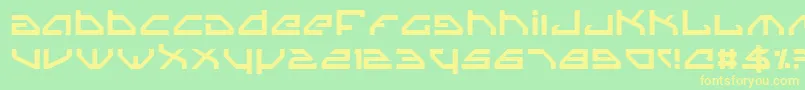 Spylord Font – Yellow Fonts on Green Background
