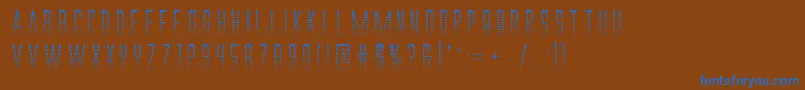 Więcej informacji o czcionce Alienleaguegradbold Czcionka Alienleaguegradbold – niebieskie czcionki na brązowym tle