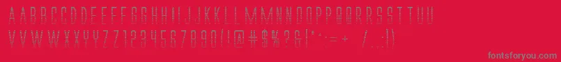 Alienleaguegradbold Font – Gray Fonts on Red Background