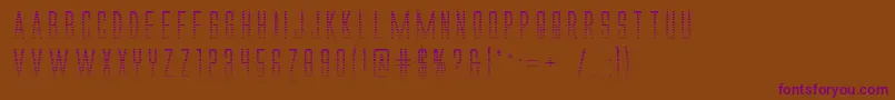 Шрифт Alienleaguegradbold – фиолетовые шрифты на коричневом фоне
