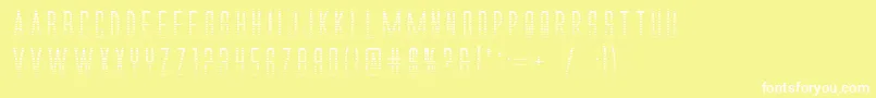 Alienleaguegradbold Font – White Fonts on Yellow Background