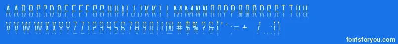 Alienleaguegradbold Font – Yellow Fonts on Blue Background