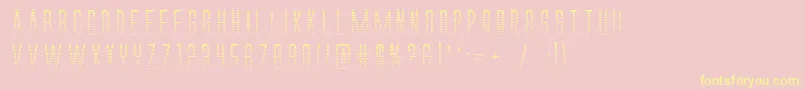 Alienleaguegradbold Font – Yellow Fonts on Pink Background
