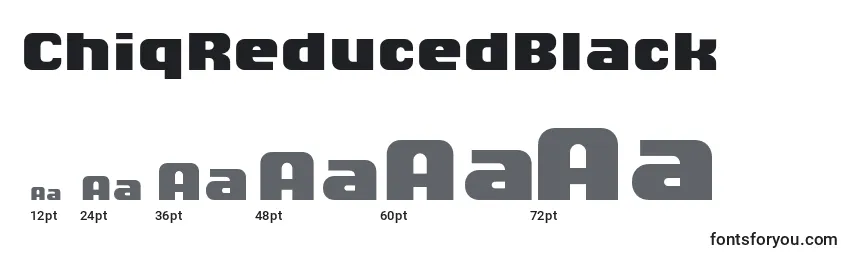ChiqReducedBlack Font Sizes