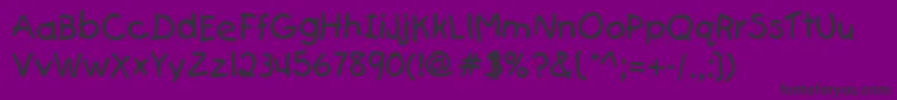 FirstgraderRegular Font – Black Fonts on Purple Background