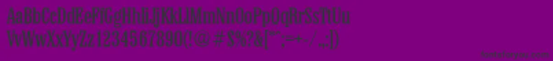 ColonelSerialRegularDb-Schriftart – Schwarze Schriften auf violettem Hintergrund
