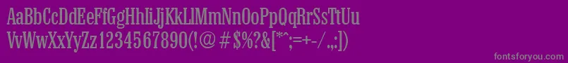 Police ColonelSerialRegularDb – polices grises sur fond violet