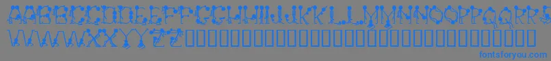 Groupsex Font – Blue Fonts on Gray Background