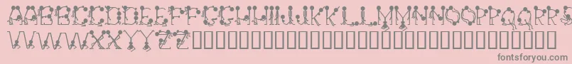 Groupsex Font – Gray Fonts on Pink Background