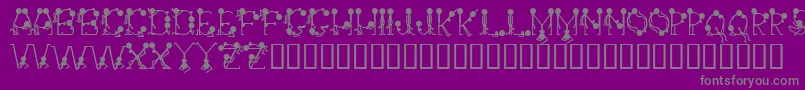 Groupsex Font – Gray Fonts on Purple Background
