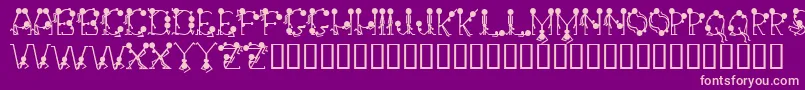 Groupsex Font – Pink Fonts on Purple Background